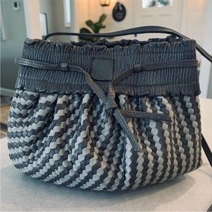 FENDI Authentic Roma Leather Crossbody Shoulder Bag Purse